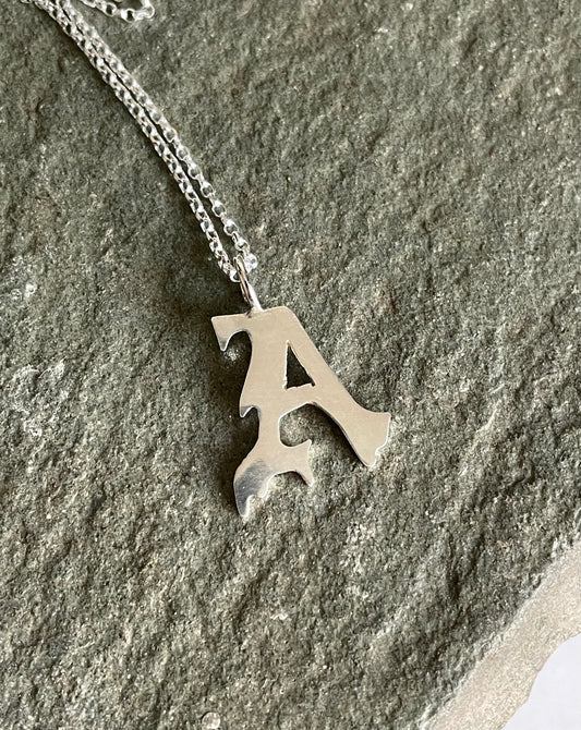 Initial A pendant